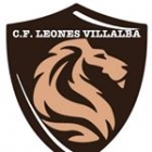 Escudo anterior de C.F. Leones de Villalba