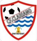 Escudo de C.F. Clariano d'Ontinyent