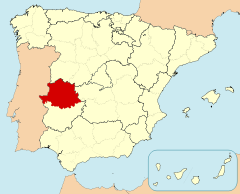 Mapa de Cáceres