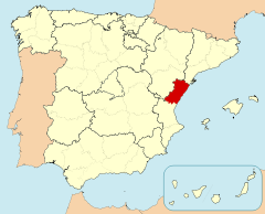 Mapa de Castellón/Castelló